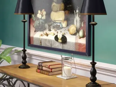 Bladon Resin Buffet Lamp 3D model