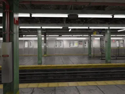 NYC Subway Station 3D model