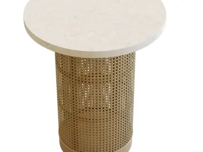Crate and Barrel Vernet End Table 3D model