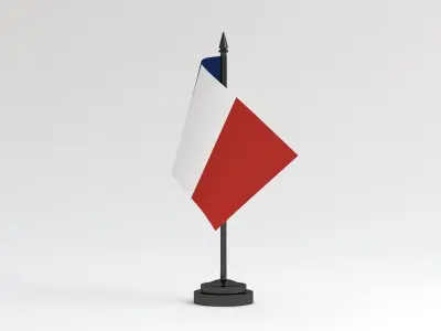Table Flag France 3D model