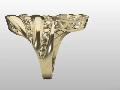 Fusion Ring Light Weight 3D print model