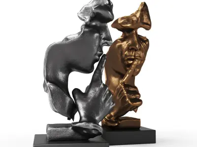 Vimtrysd Thinker Statue 3D model