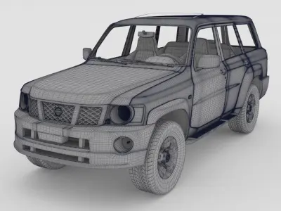 Nissan patrol 2006 3D model