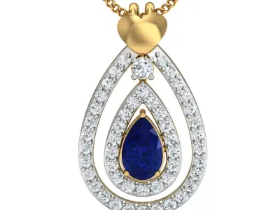 Diamond Locket Set 3D print model 9