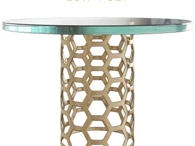 Side and coffee table 3d model collection  Low-poly 3D model