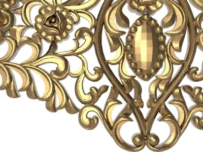 decorative pattern ready for 3D printing 3D model 35