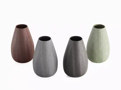 Porcelain Vase Pack C 3D Model Collection