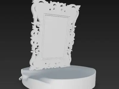 Antique Style Decorative Frame 3D model