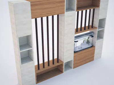 Modern Decorative Partition 3D model