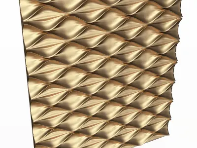 3D Wall Panel 012 Low-poly 3D model