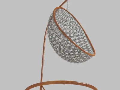 Hanging Swing Low-poly 3D model