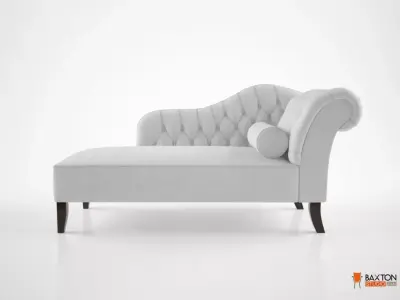 Baxton Studio Aphrodite Tufted Modern Chaise Lounge 3D model
