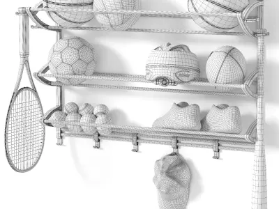 Sports set Inventory Organizer 3D model
