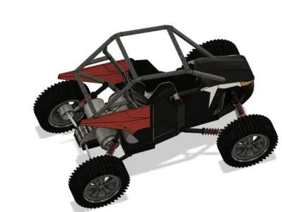 Eletric buggy 3D model