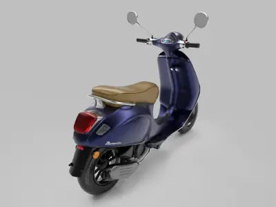 Vespa Low-poly 3D model