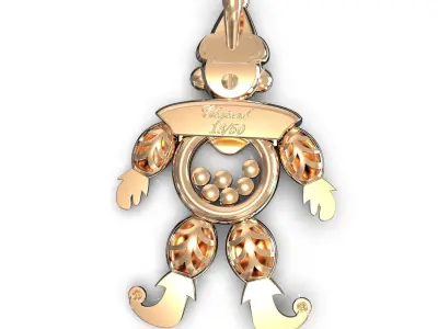Chopard clown Pendant 3D print model
