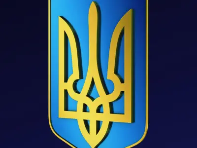 Ukraine State Emblem M 4 3D model
