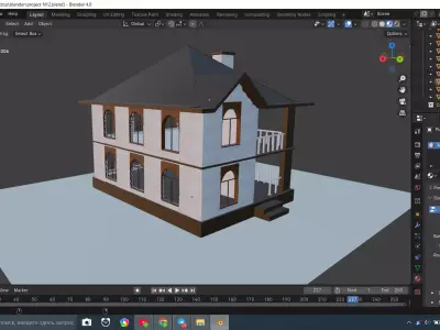 Modern house 3D model 19
