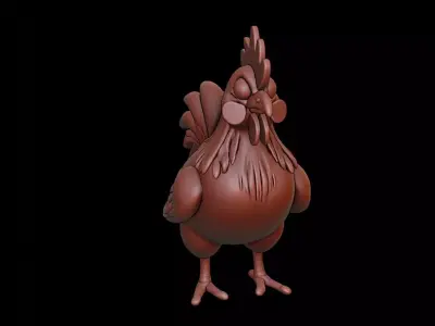 Chicken Animal Sculpture 3D print model buy