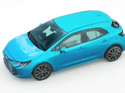Toyota Corolla XSE Hatchback 2019 Low-poly 3D model