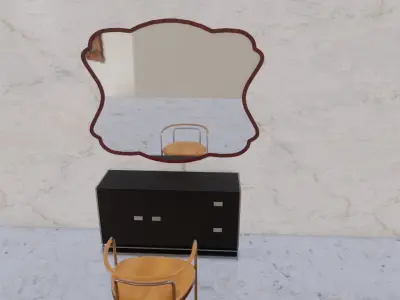Fancy Wall Mirror Collection Free 3D model