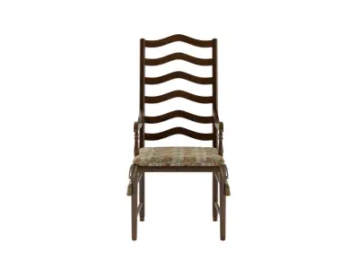 Antique Upholstered Armchair 3D model