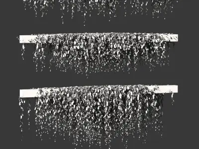 Leaves on the vine for beams or ceilings v3 3D model