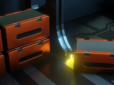 Sci-Fi Engineering Lab 3D model