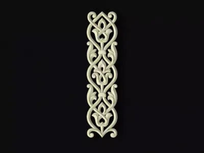 Central decor ornament for furniture 3D model 476