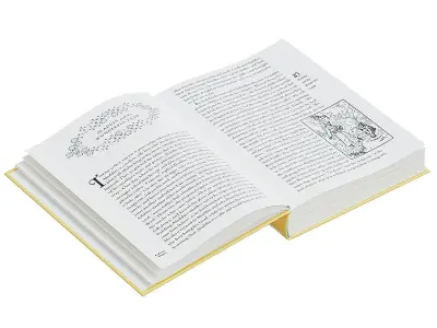 Open Books Set BLENDER 3D Model Cycles 3D model