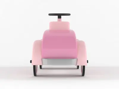 Retro Push Car 3D model