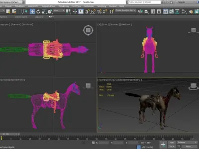 Horse - C3 3D model