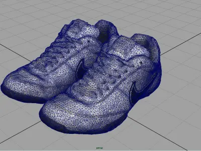 Sneakers nike shoes Low-poly 3D model