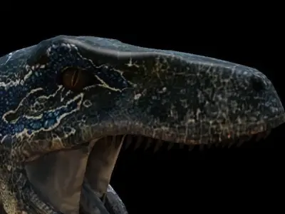 Blue 3d model  dinsaur rig for blender 3D model