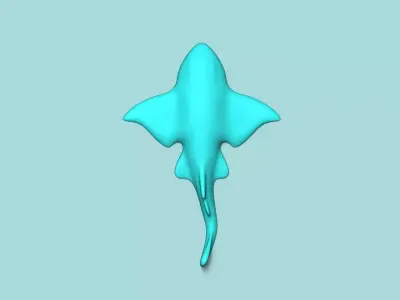 Angel Shark - Wall Decor - Decoration 3D print model