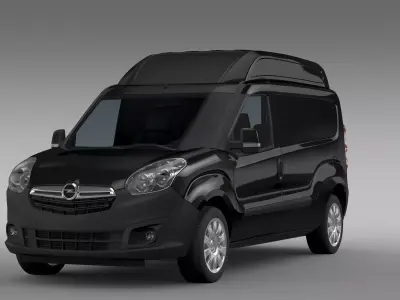 Opel Combo LWB High Roof Cargo D 2015 3D model