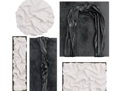 sculptural wall art pieces 3D model