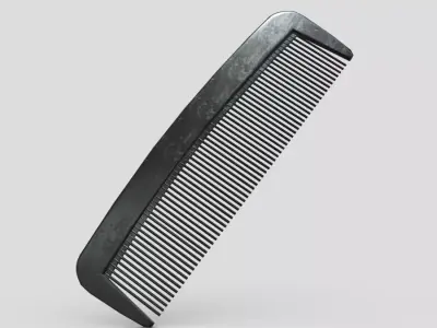 Hair Comb 4 Low-poly 3D model