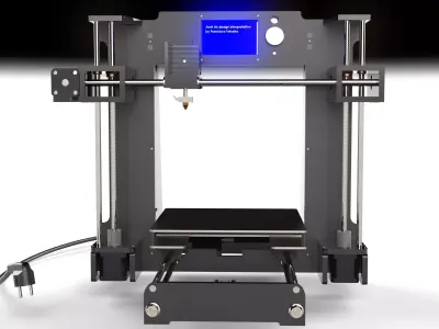 detailed 3D model of a 3D printer 3D model
