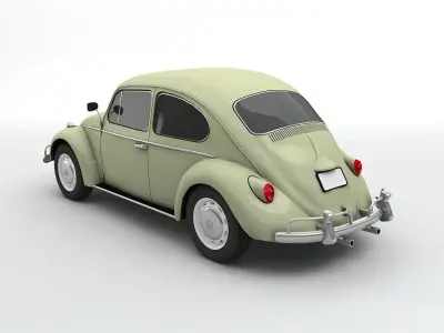 1960s Volkswagen Bug Beetle 3D model