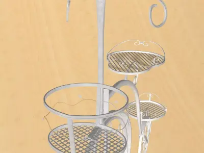 Decor clothes rack 3D model