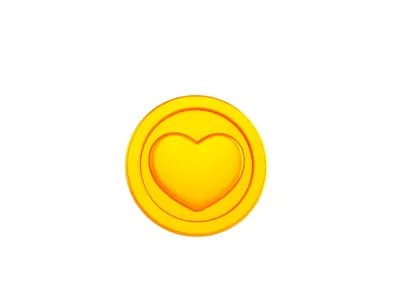 Print004 Coin Heart 3D print model