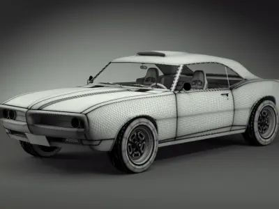 Pontiac Firebird 1967 3D model