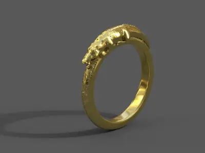 High-Quality 3D Ring Model Pack 8 Low-poly 3D model