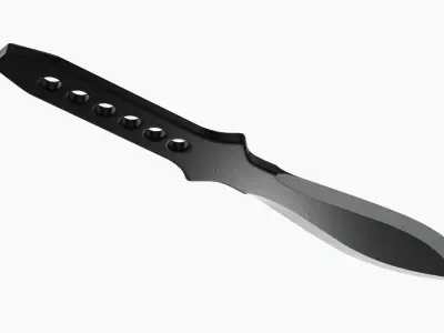 Knife throwing 06 3D model