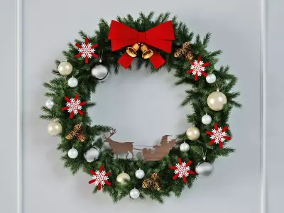 Christmas Wreath 3D model