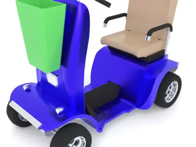 4 wheel mobility vehicle 3D model
