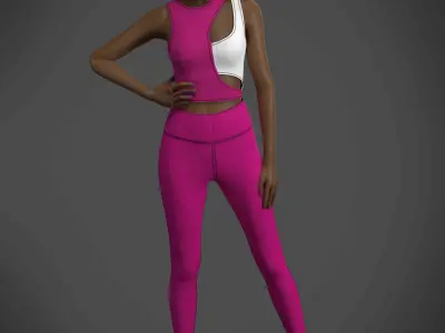 Basic woman clothes 3D model