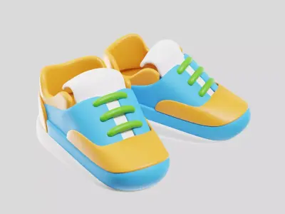 Tennis Sports Shoes 3D model
