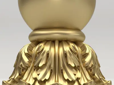 Carved Column 3D model order